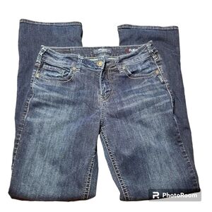 Silver Jeans Suki High Rise Slim Boot Jeans Women's 29x31 Dark Wash Denim